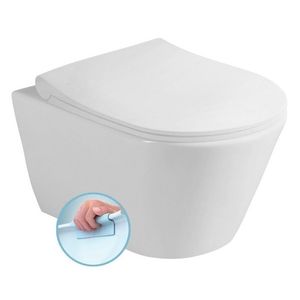 SAPHO AVVA SHORT závěsná WC mísa, Rimless, 35, 5x49cm, bílá 200114 obraz