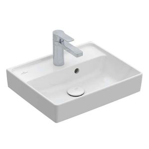 VILLEROY & BOCH Collaro Umývátko 45x37 cm, s přepadem, 1 otvor pro baterii, alpská bílá 43344501 obraz