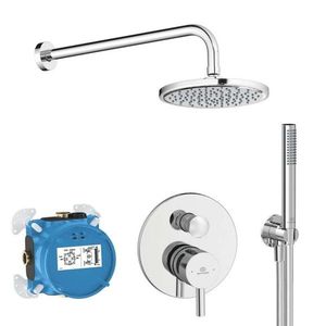 IDEAL STANDARD CeraLine Sprchový set s baterií pod omítku, s tělesem, průměr 20 cm, chrom BD193AA obraz