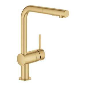 GROHE Minta Dřezová baterie s výsuvnou sprškou, kartáčovaný Cool Sunrise 30274GN0 obraz