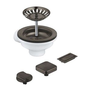 GROHE Odtokové soupravy Odtoková souprava pro dřez, kartáčovaný Hard Graphite 40996AL0 obraz