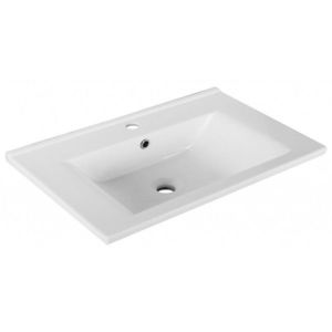 AQUALINE ZUNO 65 keramické umyvadlo nábytkové 65x45cm, bílá 9065 obraz