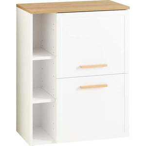 Bílá nízká/závěsná koupelnová skříňka 77x60 cm Quickset 383 – Pelipal obraz