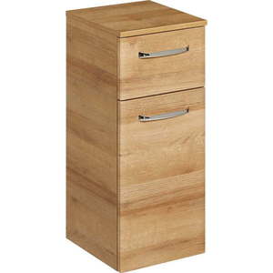 Nízká/závěsná koupelnová skříňka v dekoru dubu v přírodní barvě 72x30 cm Quickset 318 – Pelipal obraz
