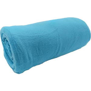 Tyrkysová fleecová deka 150x200 cm Plain – JAHU collections obraz