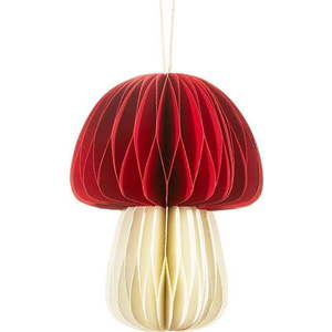 Papírová ručně vyrobená vánoční ozdoba ø 5 cm Honeycomb Mushroom – Sass & Belle obraz