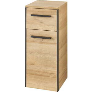 Nízká/závěsná koupelnová skříňka v dekoru dubu v přírodní barvě 72x30 cm Quickset 395 – Pelipal obraz