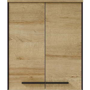 Závěsná koupelnová skříňka v dekoru dubu v přírodní barvě 72x60 cm Quickset 395 – Pelipal obraz