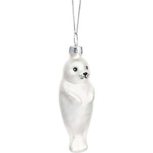 Skleněná ručně vyrobená vánoční ozdoba 9 cm Baby Seal – Sass & Belle obraz