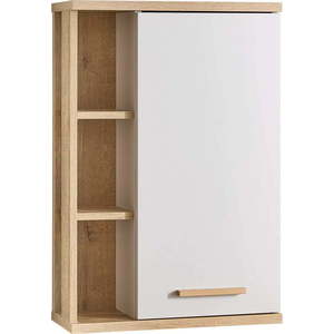 Krémová závěsná koupelnová skříňka v dekoru dubu 50, 5x74, 5 cm Quickset 966 – Pelipal obraz