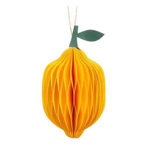 Papírová ručně vyrobená vánoční ozdoba ø 6 cm Lemon Honeycomb – Sass & Belle obraz