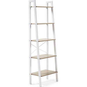 Bílý/v přírodní barvě regál v dekoru dubu 56x172x32 cm Aarhus – Kave Home obraz