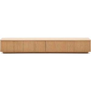 TV stolek v dekoru dubu v přírodní barvě 200x30x40 cm Helvine – Kave Home obraz