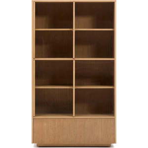 Vitrína v dekoru dubu s posuvnými dveřmi v přírodní barvě 100x174x40 cm Helvine – Kave Home obraz