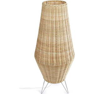 Stojací lampa v přírodní barvě s ratanovým stínidlem (výška 70 cm) Kamaria – Kave Home obraz