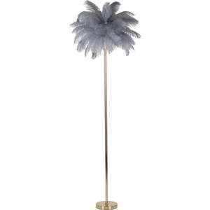 Stojací lampa v šedo-zlaté barvě (výška 160 cm) Palm – Mauro Ferretti obraz