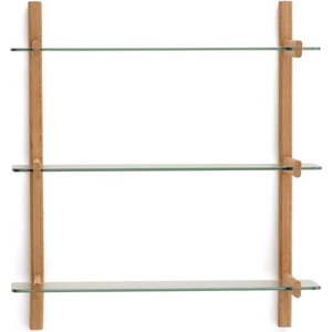 Skleněný modulární policový systém v přírodní barvě 90x98x30, 5 cm Sitra – Kave Home obraz