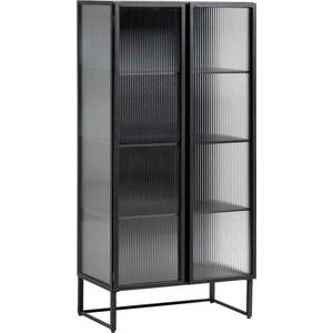 Černá ocelová vitrína 70x143x41 cm Trixie – Kave Home obraz