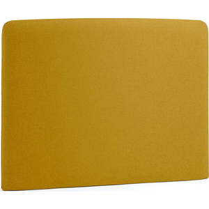 Čalouněné čelo postele v hořčicové barvě 108x76 cm Dyla – Kave Home obraz