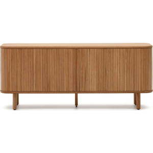Komoda v dekoru jasanu s posuvnými dveřmi v přírodní barvě 180x75, 5x40 cm Mailen – Kave Home obraz