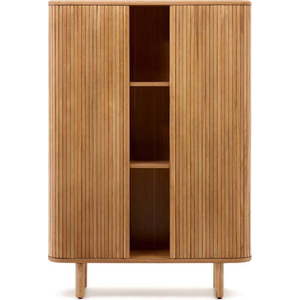 Skříňka v dekoru jasanu s posuvnými dveřmi v přírodní barvě 110x160x40 cm Mailen – Kave Home obraz