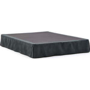 Antracitová čalouněná dvoulůžková postel 150x190 cm Jaira – Kave Home obraz