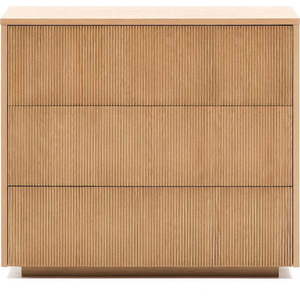 Komoda v dekoru dubu v přírodní barvě 90x79x50 cm Helvine – Kave Home obraz