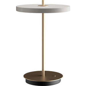 Světle šedá LED stmívatelná stolní lampa s kovovým stínidlem (výška 31 cm) Asteria Move – UMAGE obraz