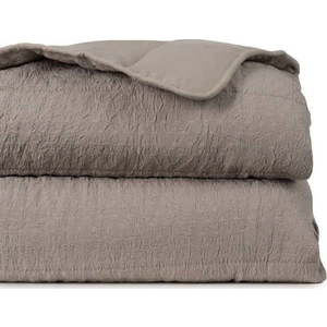Taupe prošívaný přehoz 240x260 cm – Ixia obraz