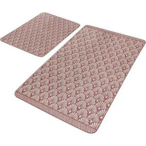 Hnědé sametové koupelnové předložky v sadě 2 ks 60x100 cm – Mila Home obraz