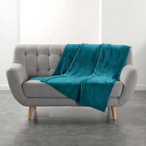 Modrá deka z mikroflanelu 125x150 cm Flanou – douceur d'intérieur obraz