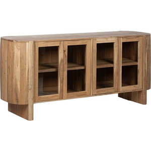 Vitrína z masivu akácie v přírodní barvě 180x80x40 cm Creel – Ixia obraz