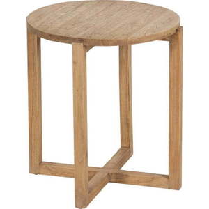 Kulatý odkládací stolek z masivu mindi ø 40 cm Dala – Ixia obraz