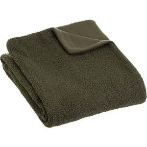 Zelená deka s beránkem 130x160 cm Sherpa Bouclé – Casa Selección obraz