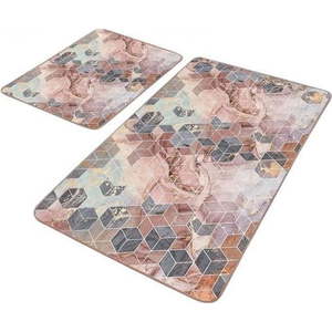 Sametové koupelnové předložky v sadě 2 ks 60x100 cm – Mila Home obraz