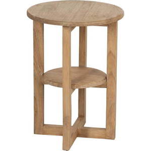 Kulatý odkládací stolek z masivu mindi ø 40 cm Dala – Ixia obraz