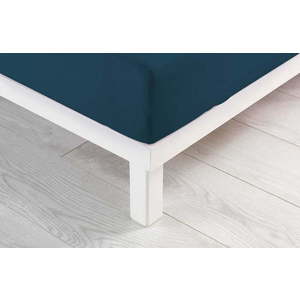 Tmavě modré napínací prostěradlo jersey 90x190 cm Jersy – douceur d'intérieur obraz