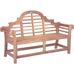 Dřevěná zahradní lavice v přírodní barvě Picadilli – Garden Pleasure obraz