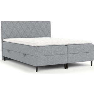 Šedá boxspring postel s úložným prostorem 180x200 cm Gwen – Maison de Rêve obraz