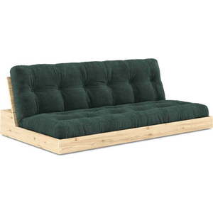 Tmavě zelená manšestrová rozkládací pohovka 196 cm Base – Karup Design obraz