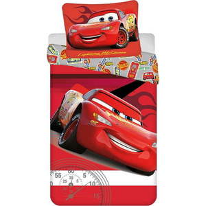 Červené bavlněné dětské povlečení na jednolůžko 140x200 cm Cars "Legend" – Jerry Fabrics obraz