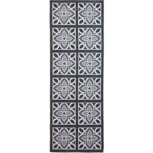 Tmavě šedý pratelný běhoun 61x170 cm Victoria Grey – Think Rugs obraz