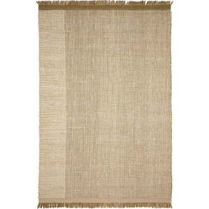 Béžový oboustranný ručně tkaný vlněný koberec 160x230 cm Blart – Kave Home obraz