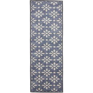 Tmavě modrý pratelný běhoun 61x170 cm Coral Blue – Think Rugs obraz