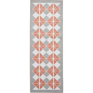 Oranžovo-šedý pratelný běhoun 61x170 cm Victoria Orange – Think Rugs obraz