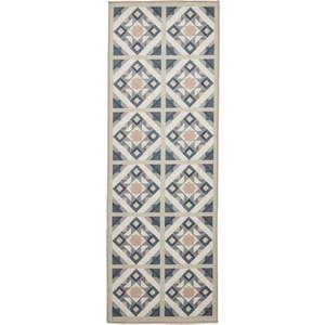 Šedo-krémový pratelný běhoun 76x230 cm Victoria Orange – Think Rugs obraz