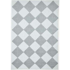 Pratelný koberec v bílé a světle šedé barvě 80x150 cm Lyna Cream&Grey – Think Rugs obraz