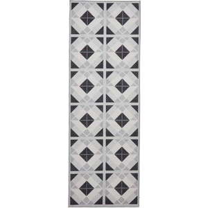 Pratelný běhoun ve světle a tmavě šedé barvě 61x170 cm Victoria Light – Think Rugs obraz
