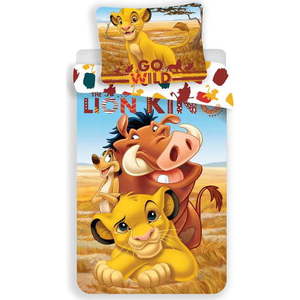 Bavlněné dětské povlečení na jednolůžko 140x200 cm Lion King – Jerry Fabrics obraz