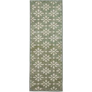 Zelený pratelný běhoun 61x170 cm Coral Green – Think Rugs obraz
